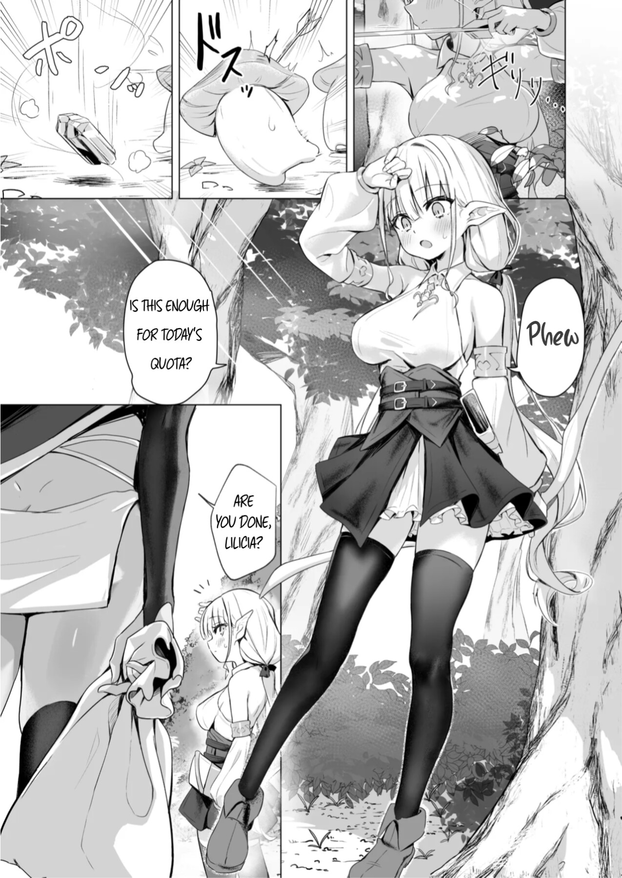Hentai Manga Comic-I'm in heat because of the slime's poison, so it's okay to have lesbian sex with my friends, right...!!-Read-2